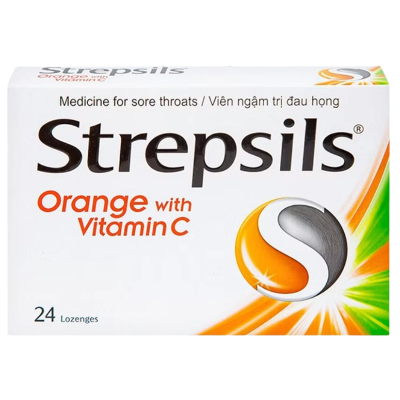 Kẹo Strepsils Orange vitamin C (hộp 24 viên) 1 Kẹo Strepsils Orange vitamin C (hộp 24 viên)