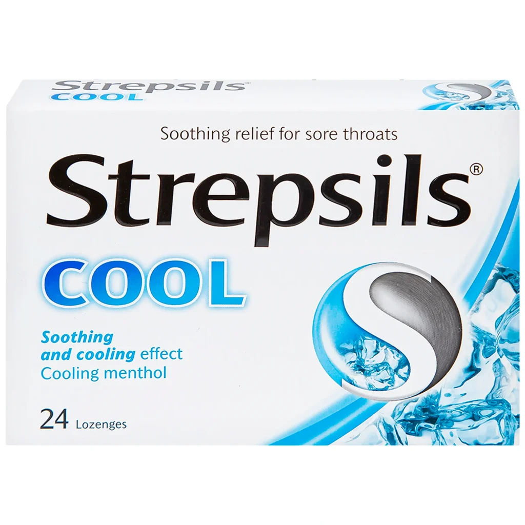 Kẹo ngậm Strepsils Cool (2 vỉ x 12 viên) - Minpharmacy 1 Kẹo ngậm Strepsils Cool (2 vỉ x 12 viên) - Minpharmacy