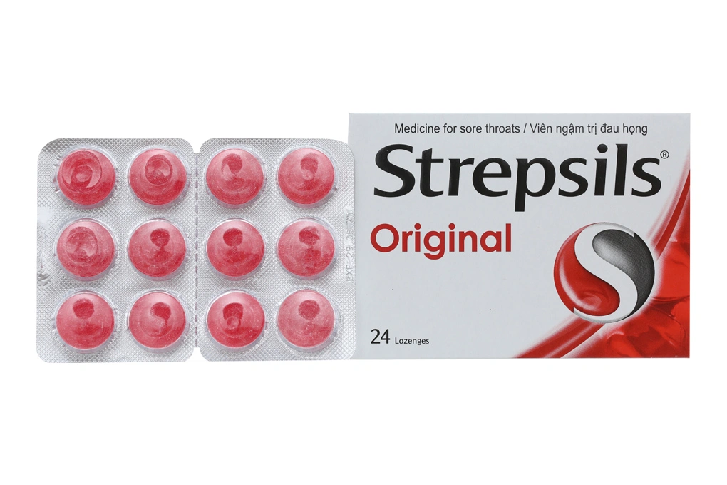 Kẹo ngậm Strepsils Original (hộp 24 viên) 2 Kẹo ngậm Strepsils Original (hộp 24 viên) - Ảnh 2