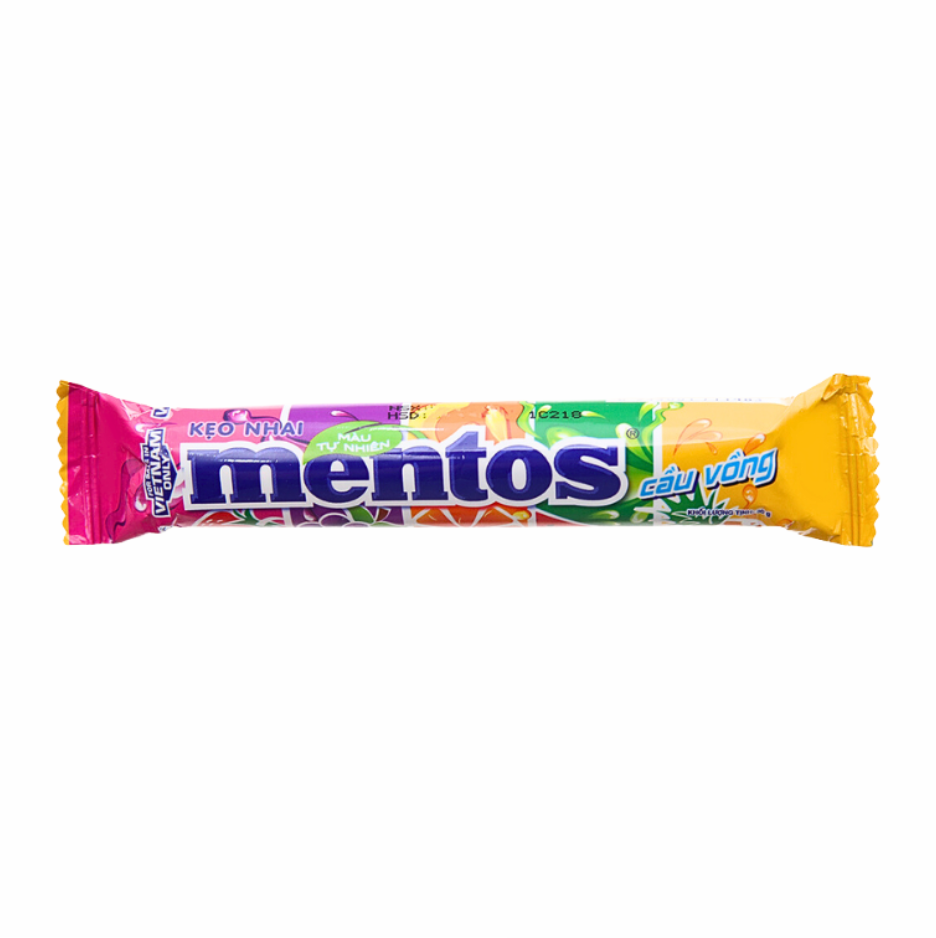 Kẹo nhai Mentos cầu vồng 29.7g 1 Kẹo nhai Mentos cầu vồng 29.7g