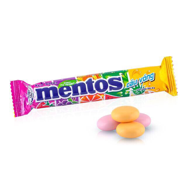 Kẹo nhai Mentos cầu vồng 29.7g 2 Kẹo nhai Mentos cầu vồng 29.7g - Ảnh 2