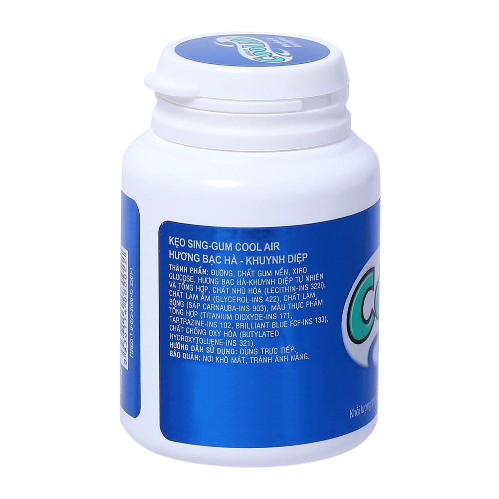 Kẹo sing-gum hương bạc hà khuynh diệp CooL Air (55.4g) 3 Kẹo sing-gum hương bạc hà khuynh diệp CooL Air (55.4g) - Ảnh 3
