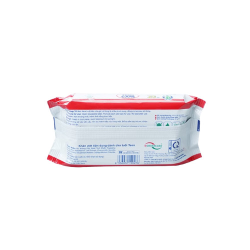 Khăn giấy ướt TEEN CARE đỏ - Gói 24 tờ 4 Khăn giấy ướt TEEN CARE đỏ - Gói 24 tờ - Ảnh 4