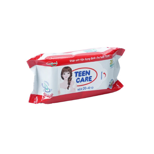 Khăn giấy ướt TEEN CARE đỏ - Gói 24 tờ 3 Khăn giấy ướt TEEN CARE đỏ - Gói 24 tờ - Ảnh 3