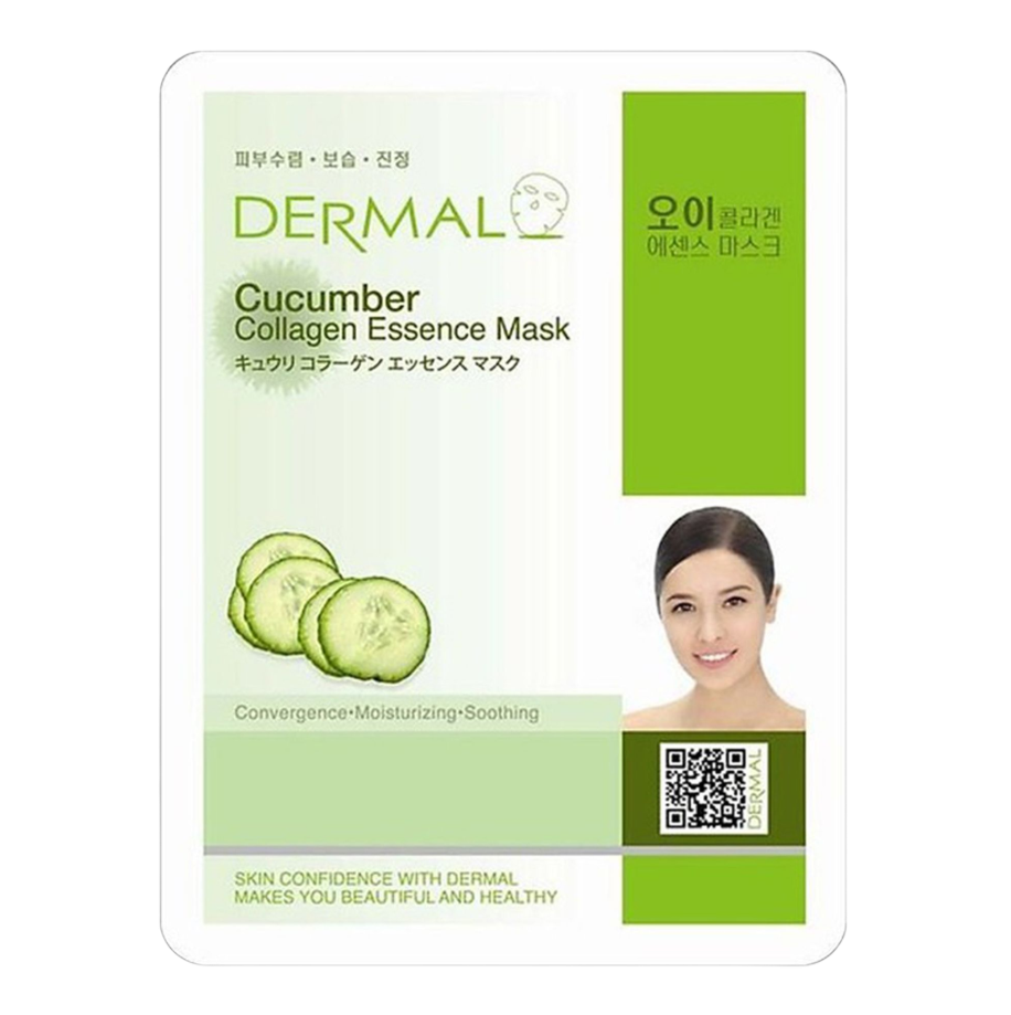 Mặt Nạ DERMAL Collagen Dưa Leo 23g Dưỡng Ẩm Da 2 Mặt Nạ DERMAL Collagen Dưa Leo 23g Dưỡng Ẩm Da - Ảnh 2