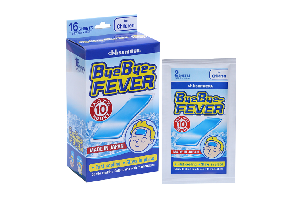 Miếng Dán hạ sốt Byebye xanh cho trẻ 2-6 tuổi - Gói lẻ 2 miếng 2 Miếng Dán hạ sốt Byebye xanh cho trẻ 2-6 tuổi - Gói lẻ 2 miếng - Ảnh 2