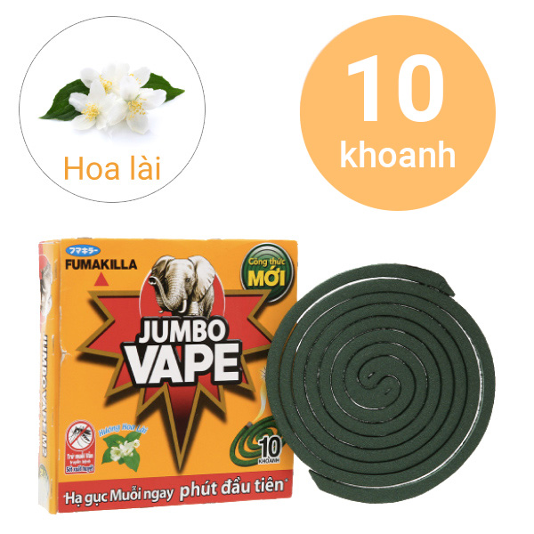 Nhang muỗi JUMBO VAPE 10 khoanh(120gr) - 1 hộp 3 Nhang muỗi JUMBO VAPE 10 khoanh(120gr) - 1 hộp - Ảnh 3
