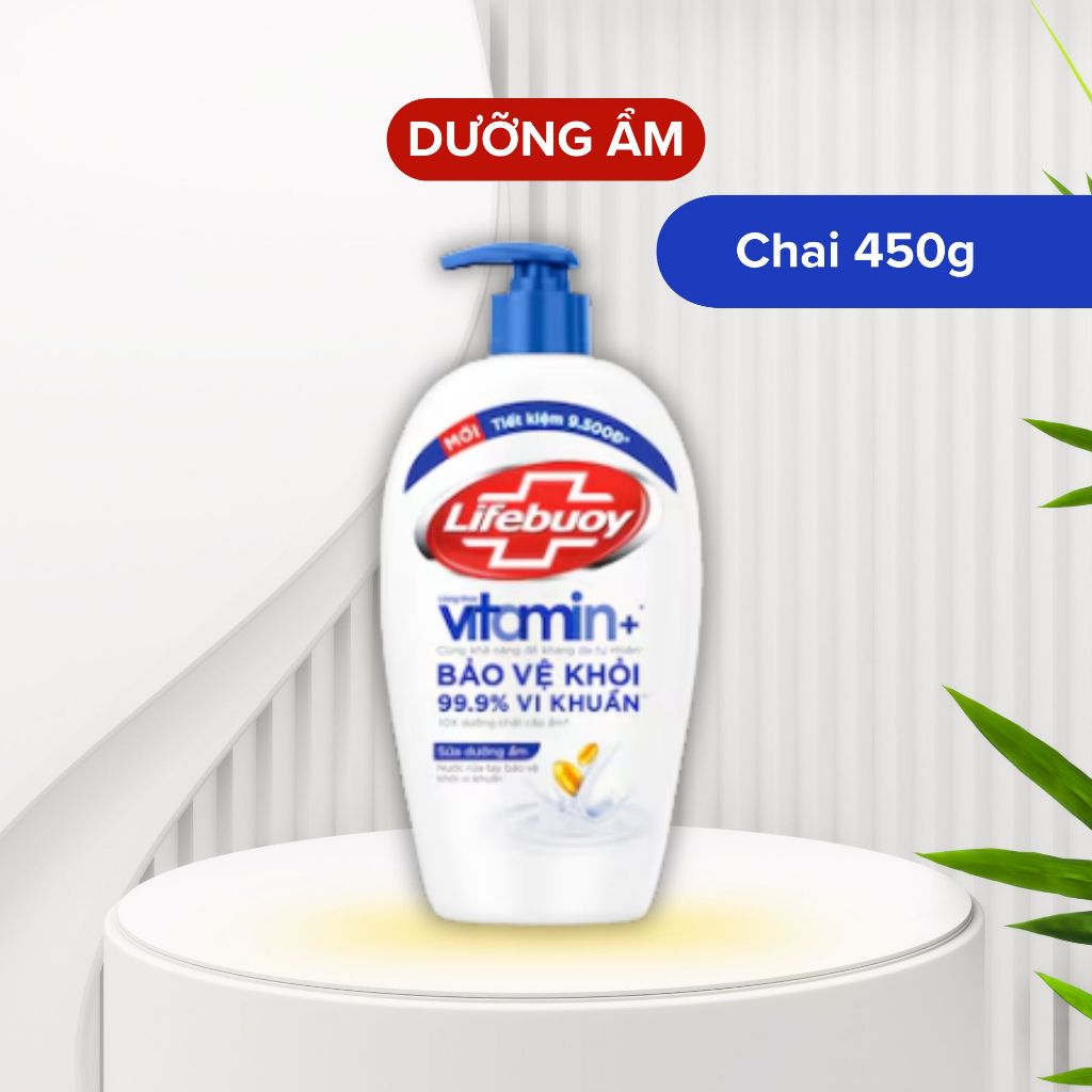 Nước Rửa Tay Lifebuoy Diệt Khuẩn, Bảo Vệ Da Tay - Sữa dưỡng ẩm 450g 2 Nước Rửa Tay Lifebuoy Diệt Khuẩn, Bảo Vệ Da Tay - Sữa dưỡng ẩm 450g - Ảnh 2
