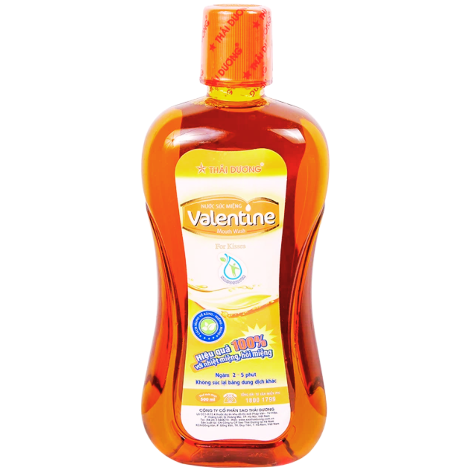 Nước Súc Miệng Valentine Thái Dương 500ml - Người Lớn 4 Nước Súc Miệng Valentine Thái Dương 500ml - Người Lớn - Ảnh 4