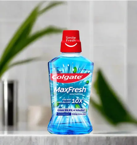 Nước súc miệng Colgate Bạc hà 750ml 3 Nước súc miệng Colgate Bạc hà 750ml - Ảnh 3