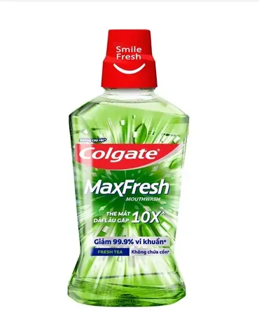 Nước súc miệng Colgate MaxFresh Trà xanh 750ml 1 Nước súc miệng Colgate MaxFresh Trà xanh 750ml