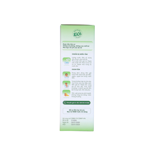 Nước tắm gội thảo dược Dr.Papie 230ml 3 Nước tắm gội thảo dược Dr.Papie 230ml - Ảnh 3