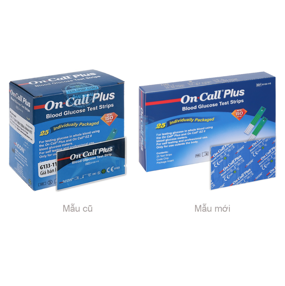 Que thử đường huyết On Call Plus hộp 25 que - Minpharmacy 2 Que thử đường huyết On Call Plus hộp 25 que - Minpharmacy - Ảnh 2