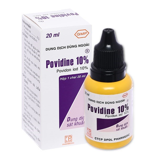 Sát khuẩn Povidine 10% - Chai 20ml 1 Sát khuẩn Povidine 10% - Chai 20ml