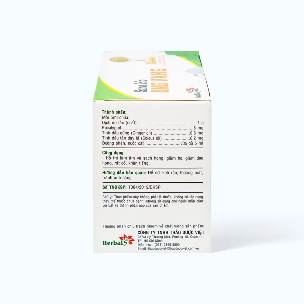 Siro ho Ong Vàng hộp 30 gói Hỗ Trợ Giảm Ho, Dịu Họng Cho Bé 3 Siro ho Ong Vàng hộp 30 gói Hỗ Trợ Giảm Ho, Dịu Họng Cho Bé - Ảnh 3