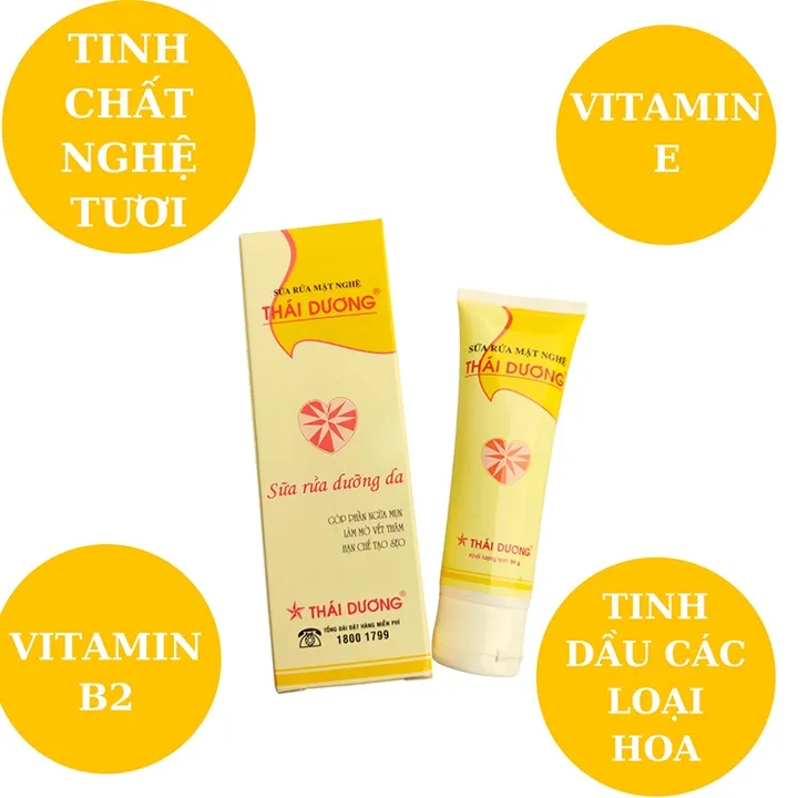 Sữa Rửa Mặt Nghệ Thái Dương 90g Làm Sạch Da Giảm Bã Nhờn 4 Sữa Rửa Mặt Nghệ Thái Dương 90g Làm Sạch Da Giảm Bã Nhờn - Ảnh 4