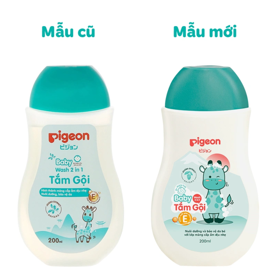 Sữa Tắm Gội Pigeon - Jojoba - Chai 200ml 2 Sữa Tắm Gội Pigeon - Jojoba - Chai 200ml - Ảnh 2