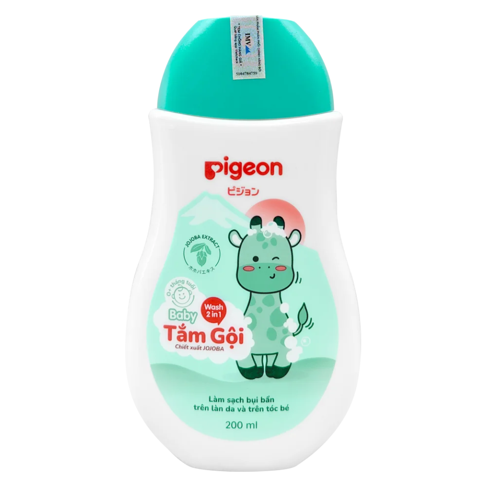 Sữa Tắm Gội Pigeon - Jojoba - Chai 200ml 1 Sữa Tắm Gội Pigeon - Jojoba - Chai 200ml