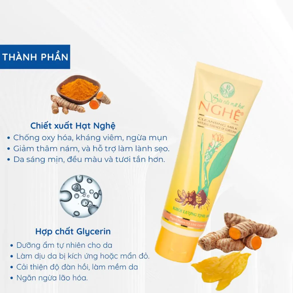 Sữa rửa mặt nghệ Thorakao 100g Làm Sạch Da, Hỗ Trợ Ngừa Mụn 3 Sữa rửa mặt nghệ Thorakao 100g Làm Sạch Da, Hỗ Trợ Ngừa Mụn - Ảnh 3