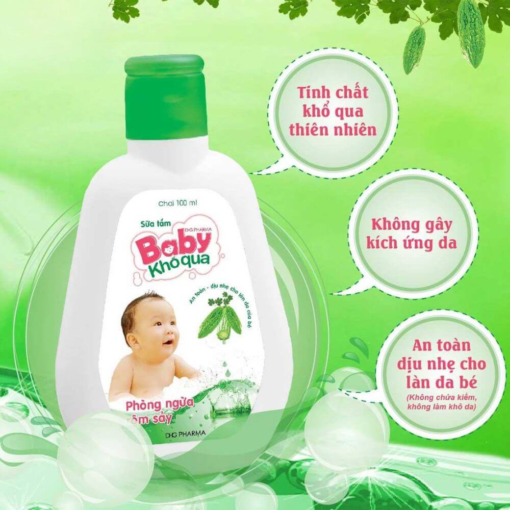 Sữa tắm Baby Khổ qua DHG 100ml 3 Sữa tắm Baby Khổ qua DHG 100ml - Ảnh 3