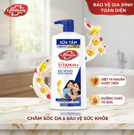 Sữa tắm Lifebuoy - Chăm Sóc Da 800G 2 Sữa tắm Lifebuoy - Chăm Sóc Da 800G - Ảnh 2