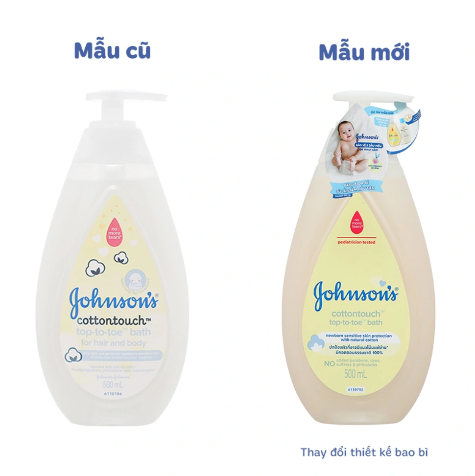 Sữa tắm gội Johnson Baby Cotton Touch 500ml Dịu Nhẹ Cho Bé 2 Sữa tắm gội Johnson Baby Cotton Touch 500ml Dịu Nhẹ Cho Bé - Ảnh 2