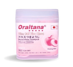 Tăm chỉ nha khoa ORALTANA 5 sao - Hương đào 2 Tăm chỉ nha khoa ORALTANA 5 sao - Hương đào - Ảnh 2