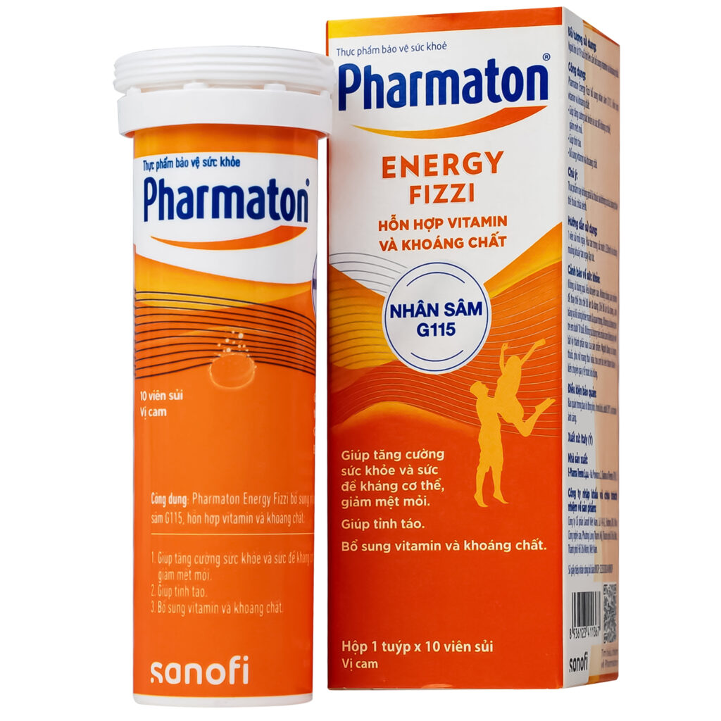 Thực Phẩm Bảo Vệ Sức Khỏe Pharmaton Energy Fizzi – Tuýp 10 Viên Sủi 1 Thực Phẩm Bảo Vệ Sức Khỏe Pharmaton Energy Fizzi – Tuýp 10 Viên Sủi