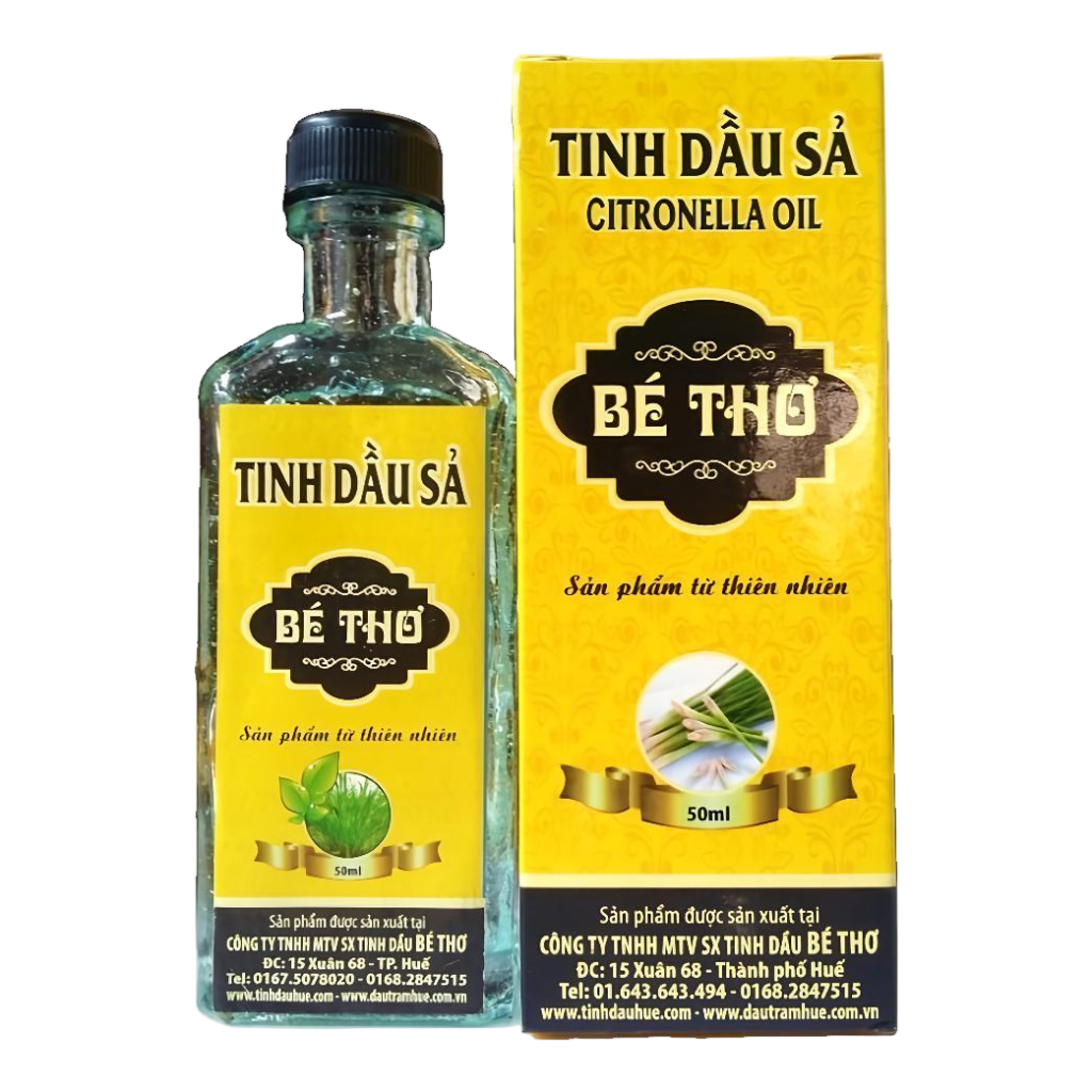 Tinh Dầu Sả Java Bé Thơ Huế 50ml - Đuổi Muỗi, Xông Phòng 3 Tinh Dầu Sả Java Bé Thơ Huế 50ml - Đuổi Muỗi, Xông Phòng - Ảnh 3