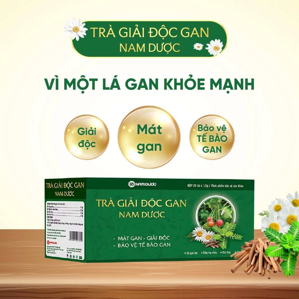 Trà giải độc gan Nam Dược - Mát gan, bảo vệ tế bào gan (hộp 20 túi) - Minpharmacy 3 Trà giải độc gan Nam Dược - Mát gan, bảo vệ tế bào gan (hộp 20 túi) - Minpharmacy - Ảnh 3