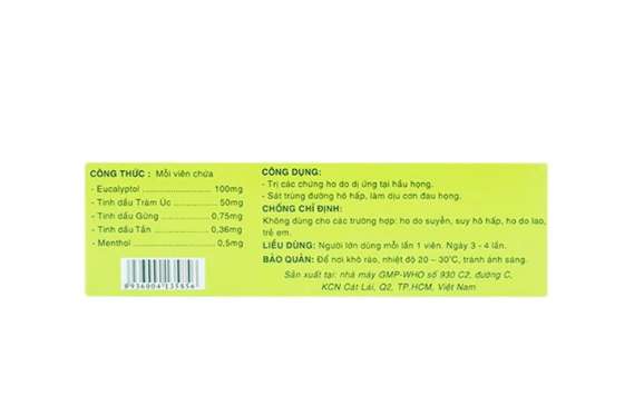 Tragutan F Giảm ho (hộp 30 viên) 3 Tragutan F Giảm ho (hộp 30 viên) - Ảnh 3