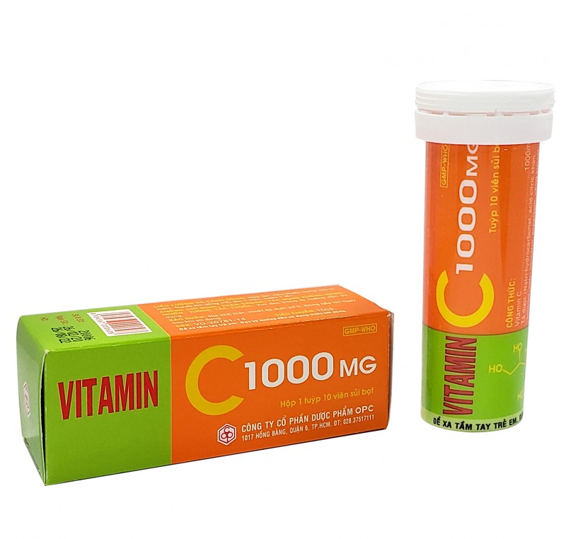 VITAMIN C 1000mg - Hộp 1 tuýp 10 viên 2 VITAMIN C 1000mg - Hộp 1 tuýp 10 viên - Ảnh 2