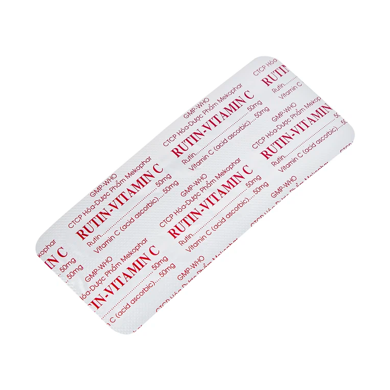 Viên Rutin C Mekophar (Hộp 100 viên) 4 Viên Rutin C Mekophar (Hộp 100 viên) - Ảnh 4