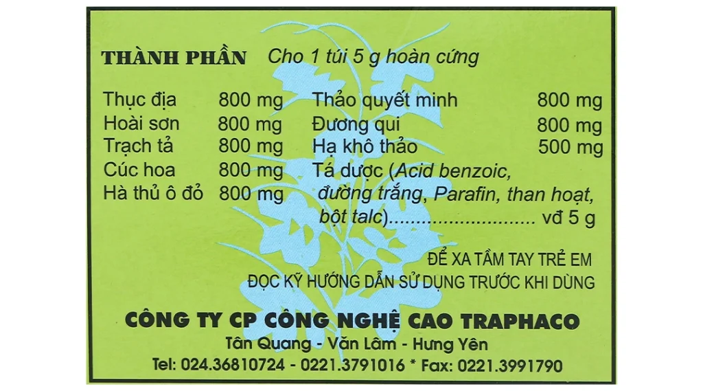 Viên Sáng Mắt Traphaco (hộp 10 túi x 5g viên hoàn) 5 Viên Sáng Mắt Traphaco (hộp 10 túi x 5g viên hoàn) - Ảnh 5