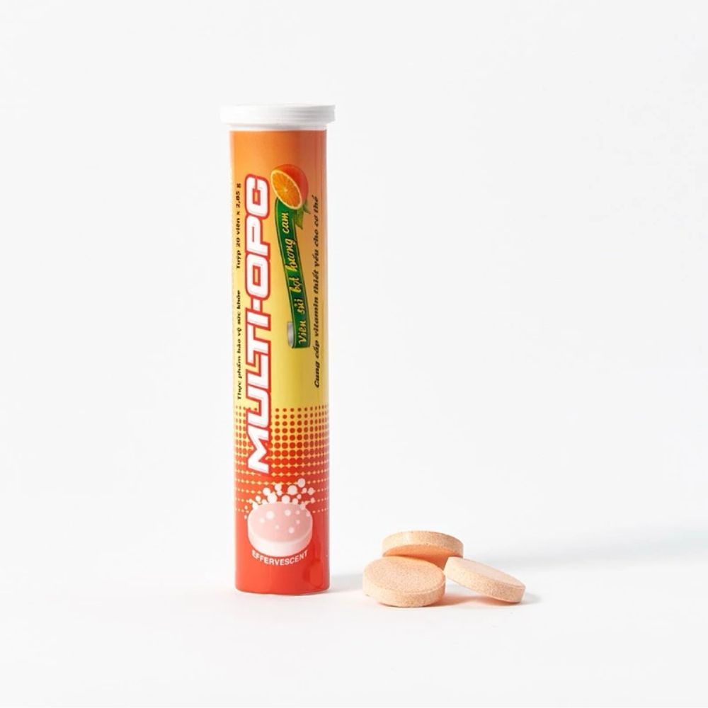 Viên Sủi Multi-OPC Tuýp 20 Viên Bổ Sung Vitamin, Giảm Mệt Mỏi 3 Viên Sủi Multi-OPC Tuýp 20 Viên Bổ Sung Vitamin, Giảm Mệt Mỏi - Ảnh 3