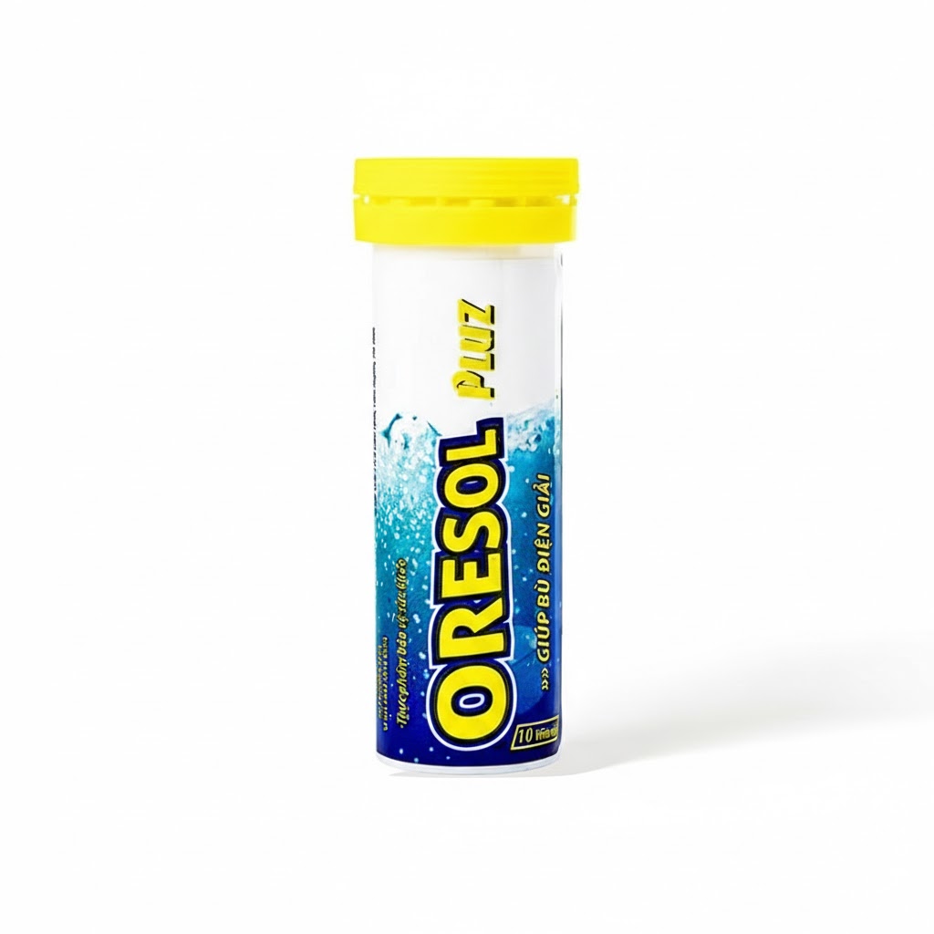 Viên sủi Oresol Pluz Hadiphar (tuýp 10 viên) 1 Viên sủi Oresol Pluz Hadiphar (tuýp 10 viên)