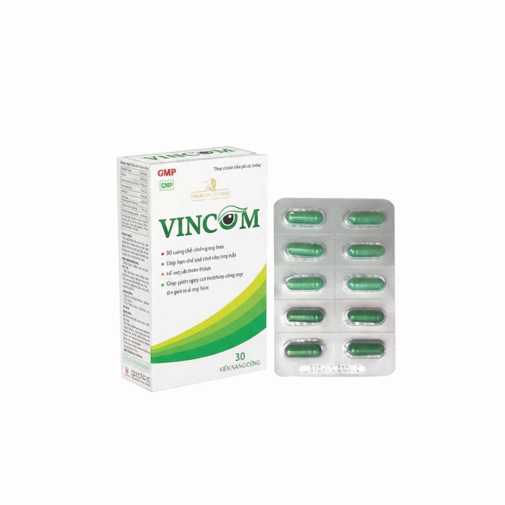Viên uống VINCOM Bổ sung dầu cá, vitamin A, E Hộp 30 viên 1 Viên uống VINCOM Bổ sung dầu cá, vitamin A, E Hộp 30 viên