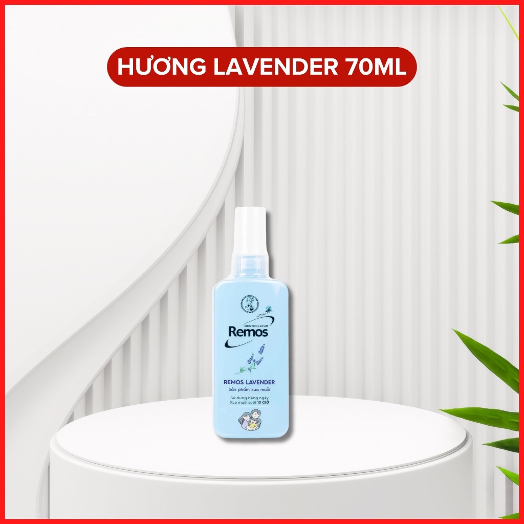 Xịt chống muỗi Remos Lavender 70ml Bảo Vệ Da Khỏi Muỗi Và Côn Trùng 3 Xịt chống muỗi Remos Lavender 70ml Bảo Vệ Da Khỏi Muỗi Và Côn Trùng - Ảnh 3