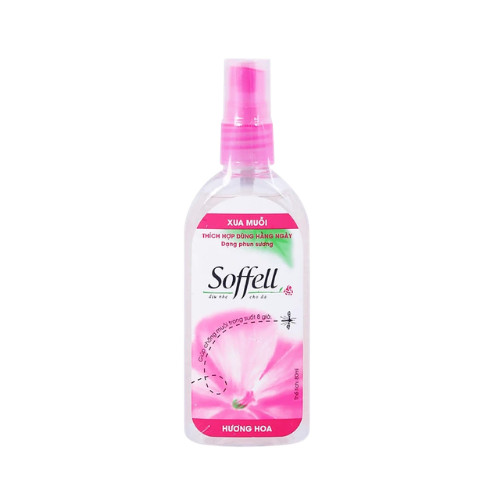 Xịt chống muỗi Soffell 80ml hương hoa xua muỗi hiệu quả 1 Xịt chống muỗi Soffell 80ml hương hoa xua muỗi hiệu quả