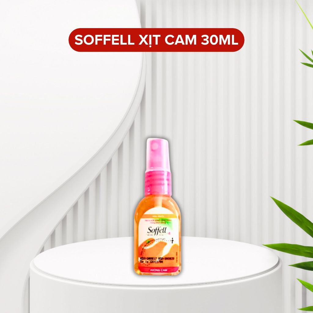 XỊT CHỐNG MUỖI SOFFELL dạng phun sương Chai 30ml - Hương cam 3 XỊT CHỐNG MUỖI SOFFELL dạng phun sương Chai 30ml - Hương cam - Ảnh 3