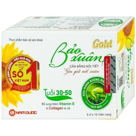 Bảo Xuân Gold tuổi 30 - 50 hộp 30 viên 1 Bảo Xuân Gold tuổi 30 - 50 hộp 30 viên
