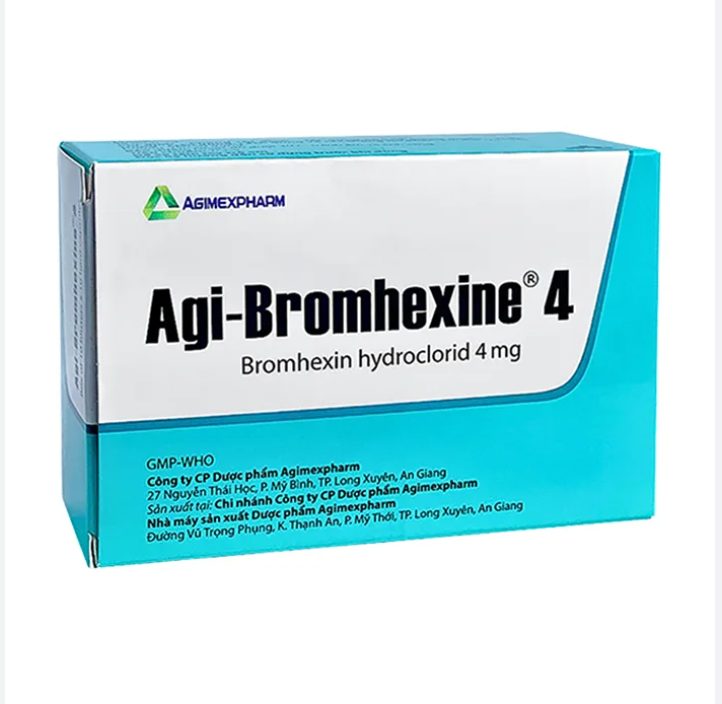 Agi-Bromhexine 4 Agimexpharm (10 vỉ x 10 viên) 2 Agi-Bromhexine 4 Agimexpharm (10 vỉ x 10 viên) - Ảnh 2