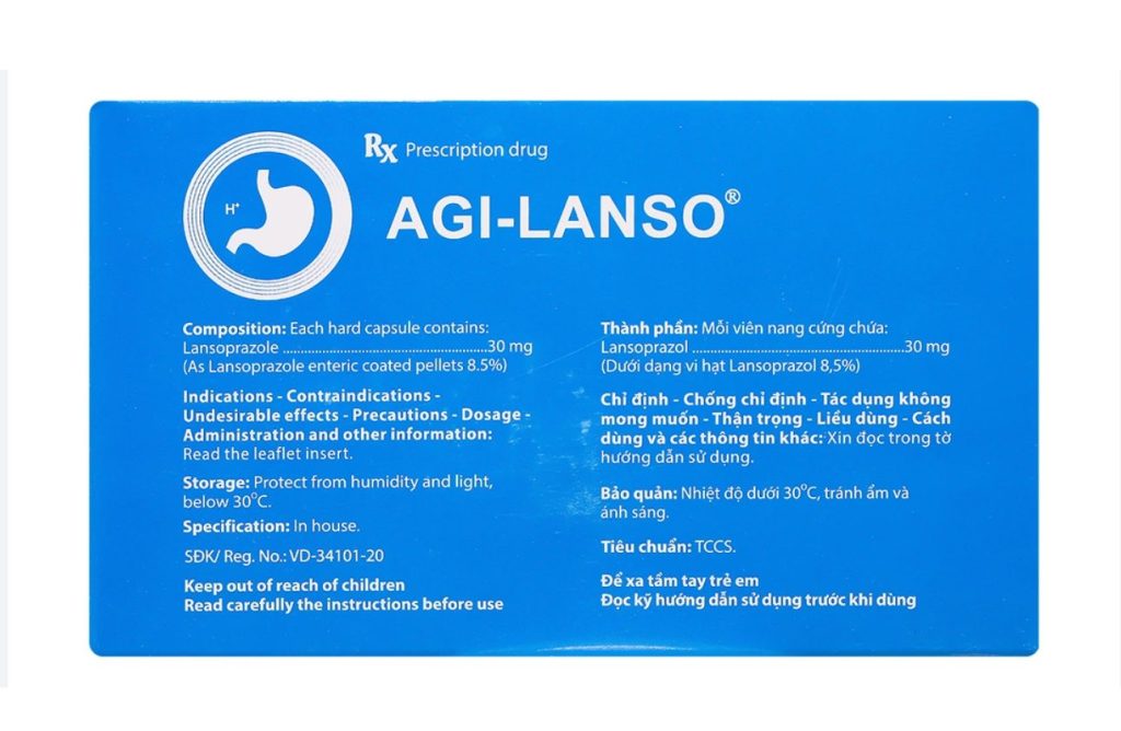 AGI-LANSO 30MG AGIMEXPHARM (LANSOPRAZOL) 3 AGI-LANSO 30MG AGIMEXPHARM (LANSOPRAZOL) - Ảnh 3