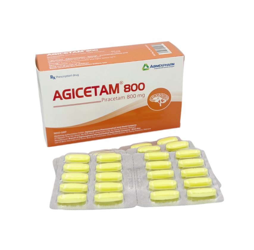 Thuốc Agicetam 800 Agimexpharm điều trị triệu chứng chóng mặt (10 vỉ x 10 viên) 1 Thuốc Agicetam 800 Agimexpharm điều trị triệu chứng chóng mặt (10 vỉ x 10 viên)