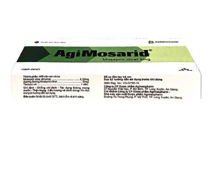 AGIMOSARID 5 AGIMEXPHARM (MOSAPRID ) 3 AGIMOSARID 5 AGIMEXPHARM (MOSAPRID ) - Ảnh 3