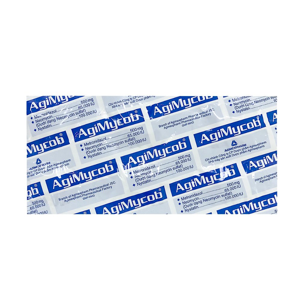 Viên đặt phụ khoa Agimycob Agimexpharm điều trị viêm âm đạo (1 vỉ x 10 viên) 3 Viên đặt phụ khoa Agimycob Agimexpharm điều trị viêm âm đạo (1 vỉ x 10 viên) - Ảnh 3