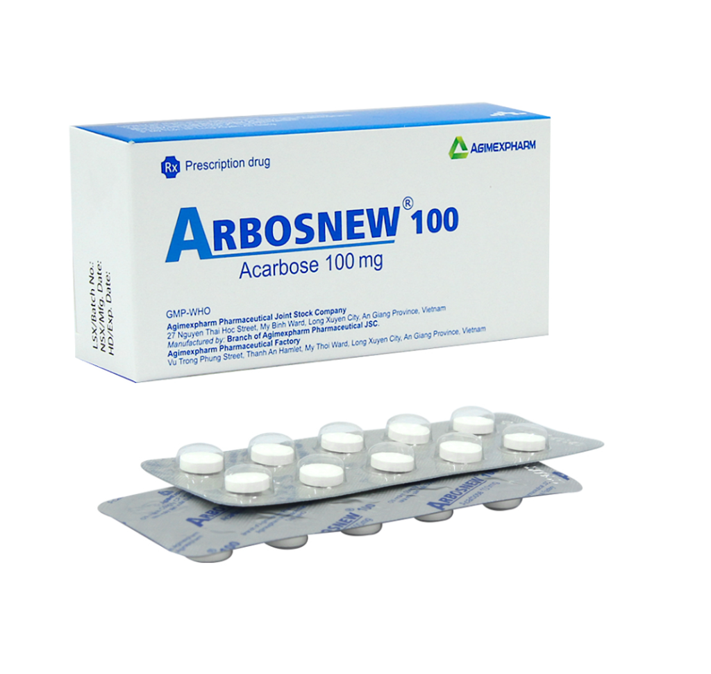 ARBOSNEW 100 AGIMEXPHARM (ACARBOSE ) 1 ARBOSNEW 100 AGIMEXPHARM (ACARBOSE )