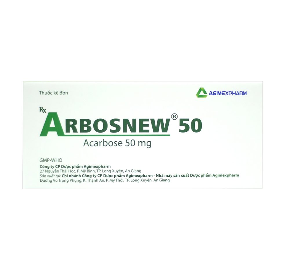ARBOSNEW 50 AGIMEXPHARM (ARCARBOSE) 2 ARBOSNEW 50 AGIMEXPHARM (ARCARBOSE) - Ảnh 2
