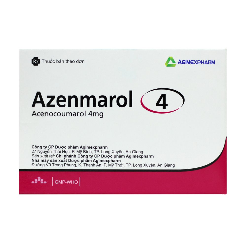 AZENMAROL 4 AGIMEXPHARM (ACENOCOUMAROL) 2 AZENMAROL 4 AGIMEXPHARM (ACENOCOUMAROL) - Ảnh 2