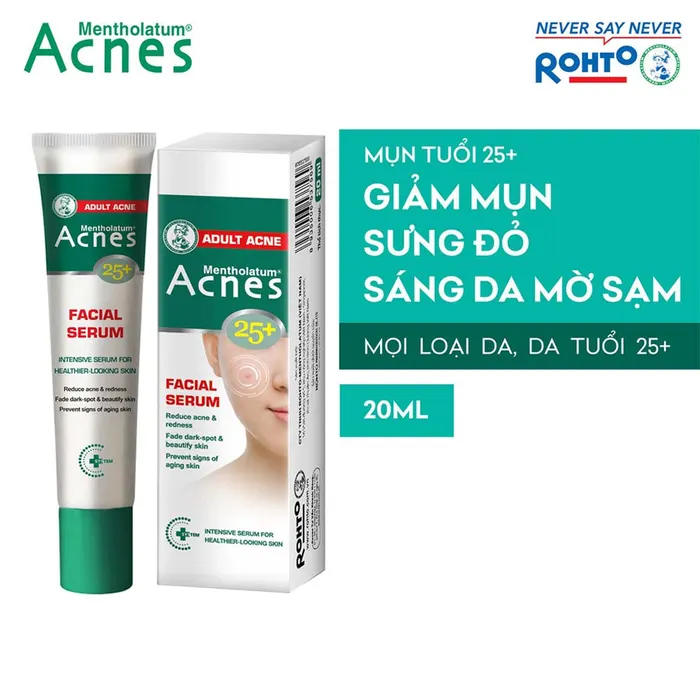 Serum Acnes 25+ Facial Serum 20ml Giảm Mụn Mờ Thâm 2 Serum Acnes 25+ Facial Serum 20ml Giảm Mụn Mờ Thâm - Ảnh 2